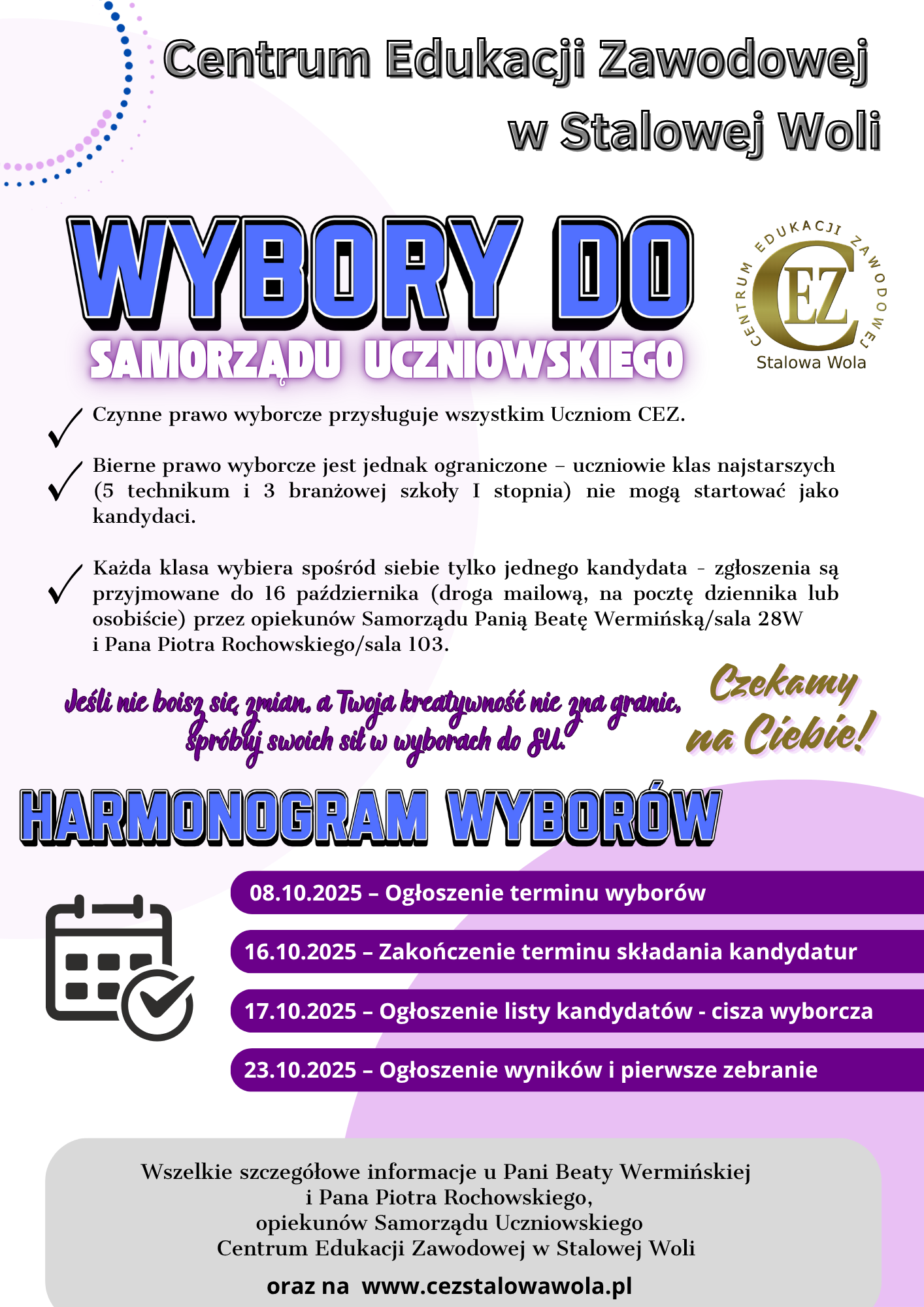 WYBORY SAMORZĄD UCZNIOWSKI